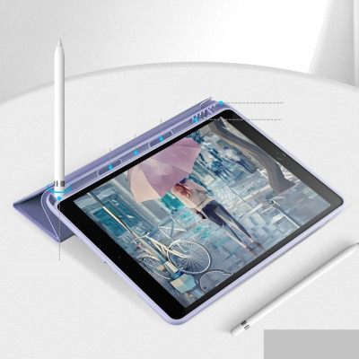 Bao Da TPU Cho iPad Gen 7/8/9 10.2 / Pro 10.5 inch Lưng Dẻo Nắp Gập Có Khay Để Bút ( hàng chính hãng)