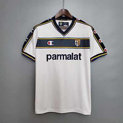 Áo Bóng Đá Retro Parma 2002/2003 - Sân Khách bản cao cấp vải Cotton Polyester
