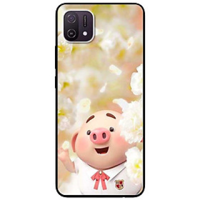 Ốp lưng dành cho Oppo A16K - Oppo A36 / A76 - Oppo Reno 7z 5G mẫu Heo Áo Trắng Nơ Đỏ