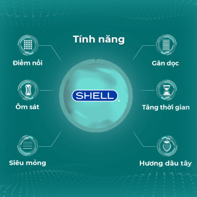 Bao cao su Shell Play Ring - Tổng hợp 6 tính năng + 1 Play Box Ring | SHELL CHÍNH HÃNG