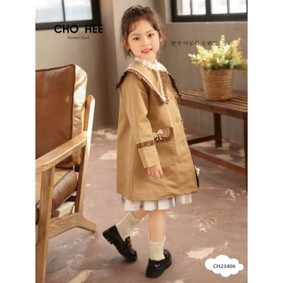 Áo khoác cho bé gái thiết kế theo phong cách Hàn Quốc từ 12-35kg chất kaki mềm mát