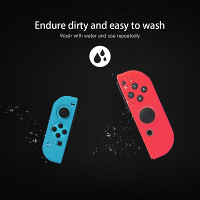 Bộ điều khiển trò chơi BUBM có Nắp đậy bảo vệ Vỏ silicon mềm Thay thế cho Nintendo Switch