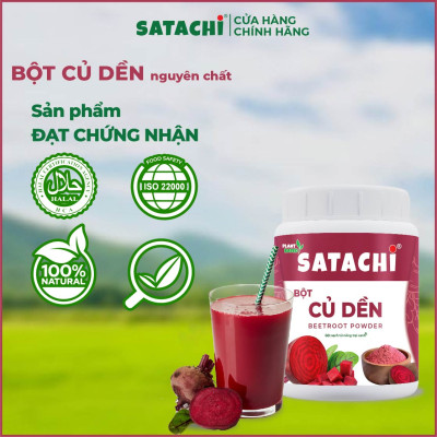 Bột Củ Dền nguyên chất SATACHI. Bổ sung sắt, thanh lọc cơ thể. Hộp 68g