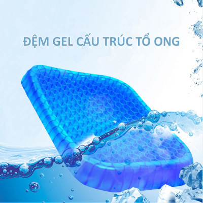Đệm lót ghế, đệm gel tổ ong thoáng khí lót ghế ngồi, thoải mái tiện lợi phù hợp với mọi người
