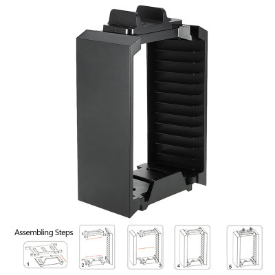 Bộ chân đế lưu trữ đa chức năng DOBE dành cho Bộ điều khiển đĩa trò chơi PS4 với Đế sạc bộ điều khiển kép