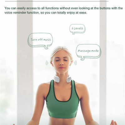 CINCATDY Foldable Portable Neckband Earphone Wireless In-Ear Headset Comfortable Ergonomic Neckband Design Intelligent Neck Massage