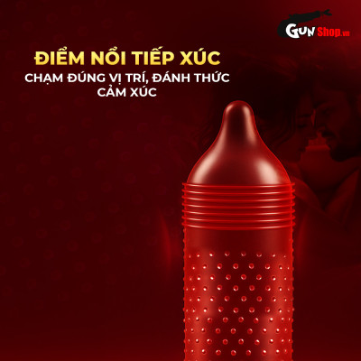 Bao cao su Shell Performax 6 in 1 kéo dài thời gian - Hộp 3 cái