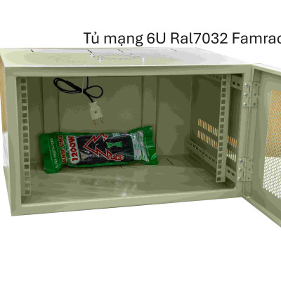 Tủ mạng, Tủ Rack, Rack Cabinet 6U-D400 Treo tường - FAMRACK 6U-D400- Hàng chính hãng