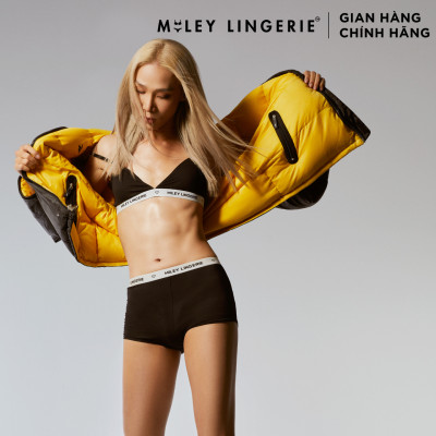 Bộ Đồ Lót Mút Mỏng Không Gọng thời Trang Và Quần Boy Short Cotton Tự Nhiên Viền Lưng Logo BeingMe Miley Lingerie