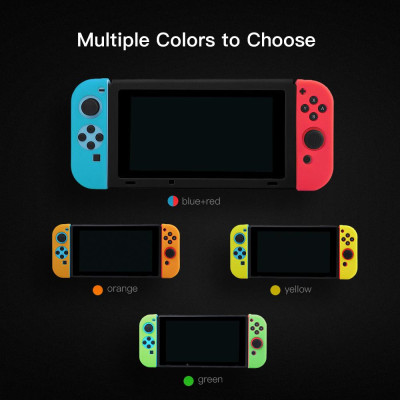 Bộ điều khiển trò chơi BUBM có Nắp đậy bảo vệ Vỏ silicon mềm Thay thế cho Nintendo Switch