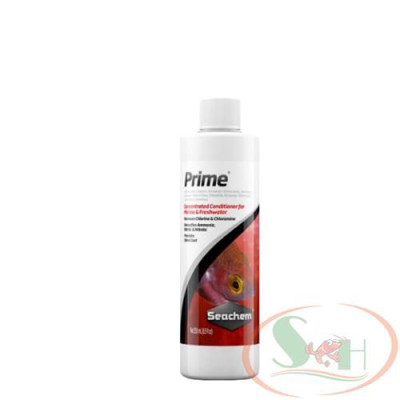 Xử lý nước Seachem Prime 100ml, 250ml, 500ml, 1L, 2L khử độc clo nước mới giảm stress bể thủy sinh cá tép