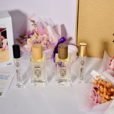 [ Quà Tặng 20.11] Combo Quà Tặng Nước hoa thiên nhiên Hers 50ml Hoa và Đèn Tranh 3D Set quà tặng dịp 20/11 ý nghĩa