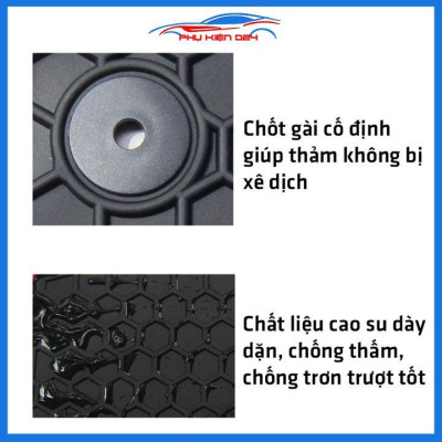 Lót sàn ô tô cao su Elantra 2018-2019-2020-2021-2022 không mùi chống trơn trượt