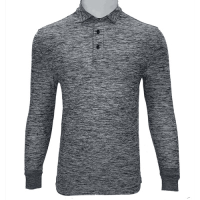Áo thun dài tay nam xước màu xám đậm aligro ALGAPD020
