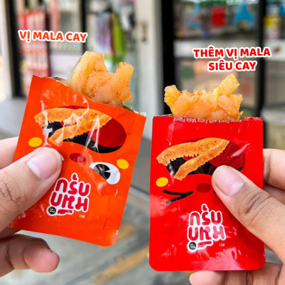 [Mua 10 tặng 2] Mực sật SunSu Thái Lan - Cay tê chuẩn vị Tứ Xuyên, Giòn Sật