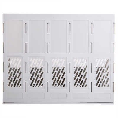 Giá Tài Liệu Deli, 5 Ngăn Đứng Ghi Xám - E9838