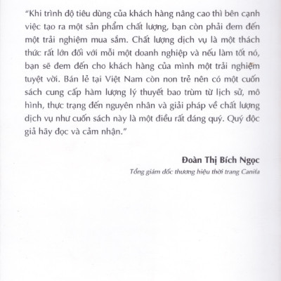 Mô hình chất lượng dịch vụ trong bán lẻ - Giải pháp dành cho doanh nghiệp bán lẻ và doanh nghiệp kinh doanh dịch vụ