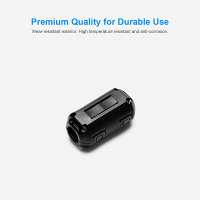 VENTION Snap-On Filter Magnetic Ring Shield EMI/RFI Detachable Ferrite Ring Core Noise Filter Cable Clip 7mm/9mm