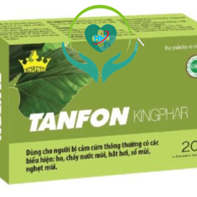 Viên uống giải cảm  Tanfon Kingphar, hộp 20v, dùng cho người bị cảm cúm