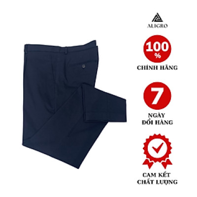 Quần kaki nam ALIGRO chất liệu kaki mềm mịn cao cấp dáng slimfit màu navy ALGK018