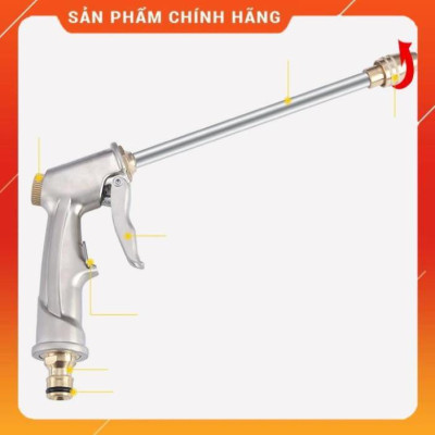 ️️FREESHIP Bộ dây vòi xịt nước rửa xe, tưới cây , tăng áp 3 lần, loại 15m 206701-2 đầu đồng, cút+ mở chai