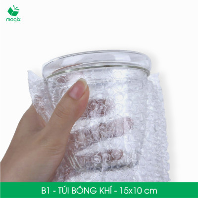 B1 - 15x10 cm - 25 Túi bóng khí chống sốc đóng hàng - Túi gói hàng, bọc chống sốc, xốp chống sốc