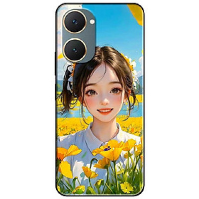 Ốp lưng cho Vivo Y03 - Y03T - Y18 - Y18S - Y18T - Y27 5G - Y28 4G - Y36 - Cánh Đồng Hoa Vàng - Hàng Chính Hãng