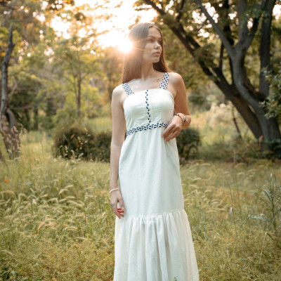 Đầm Maxi Hải Âu, Đầm Du Lịch, Đầm Đi Biển DRE231 thời trang thiết kế Hity