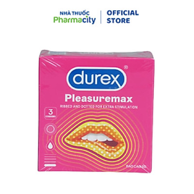 Bao Cao Su Durex Pleasuremax (Hộp 3 Cái)