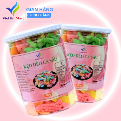 Kẹo dẻo cá sấu vị trái cây thơm ngon 300g - Viettin Mart