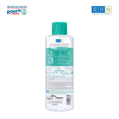 Nước tẩy trang sạch sâu cho da mụn, nhạy cảm Hada Labo Micellar Water Acne Care 240ml