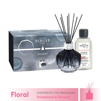 Maison Berger - Bộ lọ tinh dầu khuếch tán Midnight Blue Molecule - 200ml - 2 món