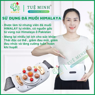 Đai Massage Bụng Hỗ Trợ tan Mỡ Bụng, Xoa Bóp Cùng Lúc Làm Nóng, Mát Xa Cổ Vai Lưng Đùi  Megou TY-308 BH 1 Năm