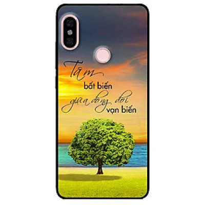 Ốp lưng in cho Xiaomi Redmi Note 6 Pro Mẫu Tâm Bất Biến