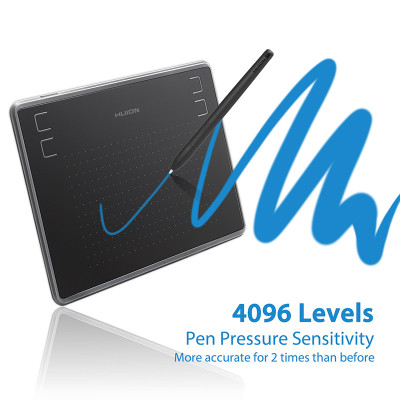 Máy tính bảng vẽ đồ họa Huion H430P với 4096 mức độ nhạy áp lực Độ phân giải bút 5080LPI 233PPS