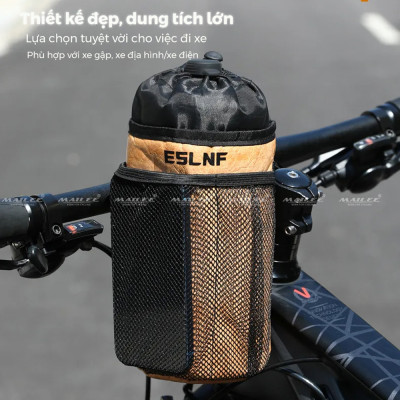 Túi giữ nhiệt đựng bình nước xe đạp ESL-007-4 giữ nhiệt giữ lạnh treo tay lái địa hình (Màu dupont) độ bền cao, chống rách, chống nước) kích thước 24x9cm - Mai Lee