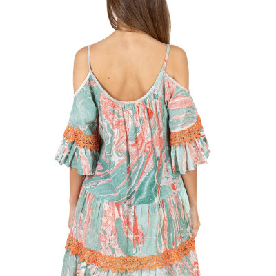 Đầm 2 Dây Trễ Vai Cotton Isla Bonita