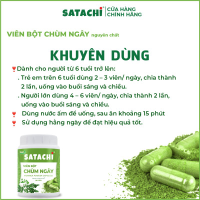 Vien Bột Chùm Ngây nguyê n ch ất SATACHI. Hộp 180 viên