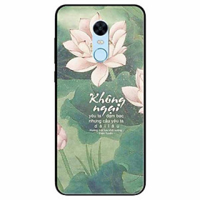 Ốp lưng in cho Redmi 5 Mẫu Không Ngại Yêu
