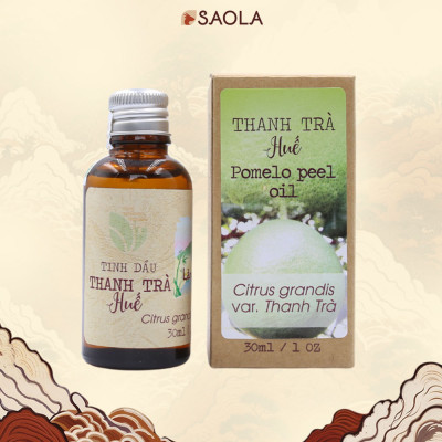 Tinh dầu Bưởi Thanh Trà Huế 30ml (Pomelo Peel oil) - giúp giữ ấm, tránh gió và xua đuổi côn trùng, lọc không khí - Hành Chính Hãng