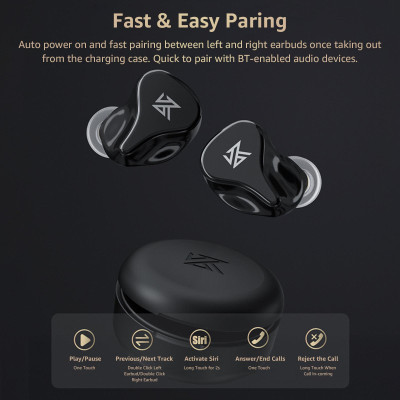 Tai nghe KZ Z1 PRO Bluetooth 5.2 TWS  không dây năng động Điều khiển cảm ứng và chống nước