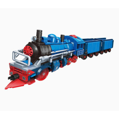 Đồ chơi - QMAN - 42206 Bộ đồ chơi xếp hình (8 trong 1) mô hình tàu hơi nước cổ điển giao Ngẫu Nhiên (KT 33x6.7x8.3cm)