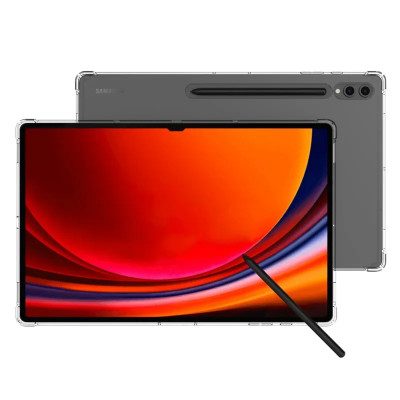 Ốp lưng dành cho Samsung Tab S9, Tab S9 Plus, Tab S9 FE 11inch, Tab S9 FE Plus, Tab S9 Ultra dẻo TPU trong suốt dày dặn chống sốc 4 góc cao cấp - Hàng chính hãng.