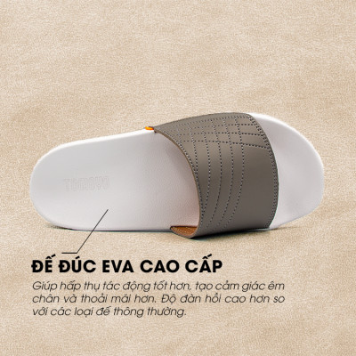 Tomoyo Dép Quai Ngang Da Microfiber Siêu Nhẹ TMD31504