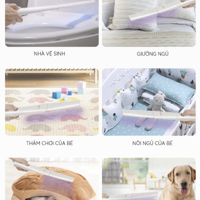 Máy tiệt trùng khử trùng bằng tia UV dạng gậy đa năng có thể gập lại gọn gàng để mang theo khi đi du lịch