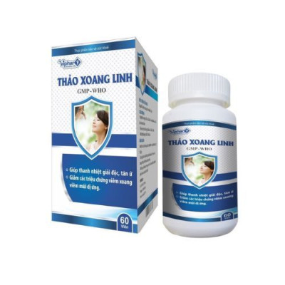 Combo 2 Chai Thảo Xoang Linh Vinaphar hộp 1 lọ 60 viên Hỗ trợ giảm triệu chứng viêm xoang, viêm mũi dị ứng 