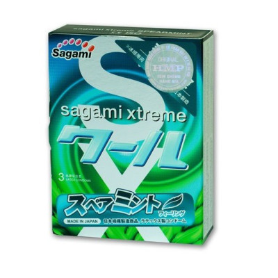 Bao Cao Su Bạc Hà Sagami Spearmint (H3) + BCS Chống Xuất Tinh Sớm Có Gai Power Men Cá Ngựa Bạc (H3) - 100% Hàng Chính Hãng - Che Tên Sản Phẩm