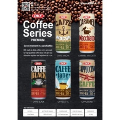 Cà phê Vanilla Latte OKF Hàn Quốc 390ML Brazil Arabica beans