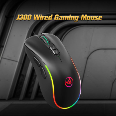 Chuột chơi game có dây HXSJ J300 lập trình macro  DPI có thể điều chỉnh