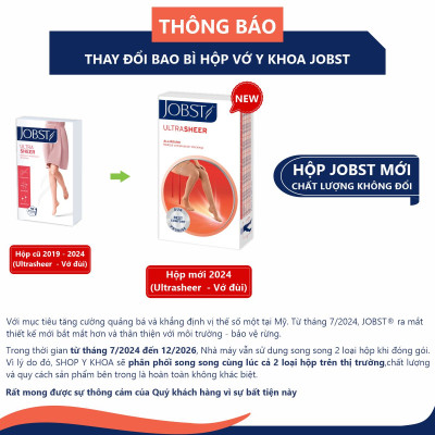 Vớ y khoa đùi JOBST UltraSheer - Siêu Mỏng hỗ trợ điều trị giãn tĩnh mạch chân